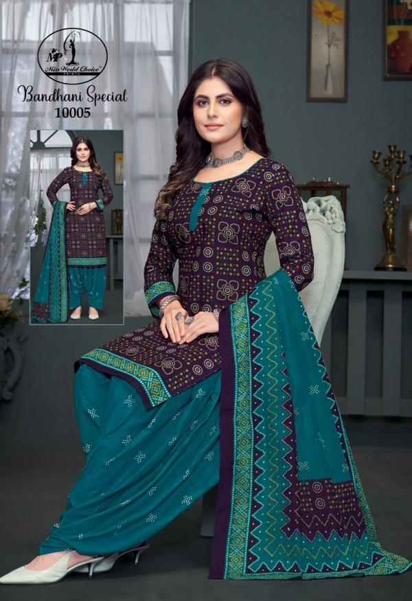 Miss World Bandhni Vol-10 – Dress Material